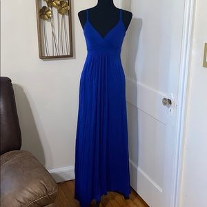 Royal blue super comfortable tank maxi sundress M